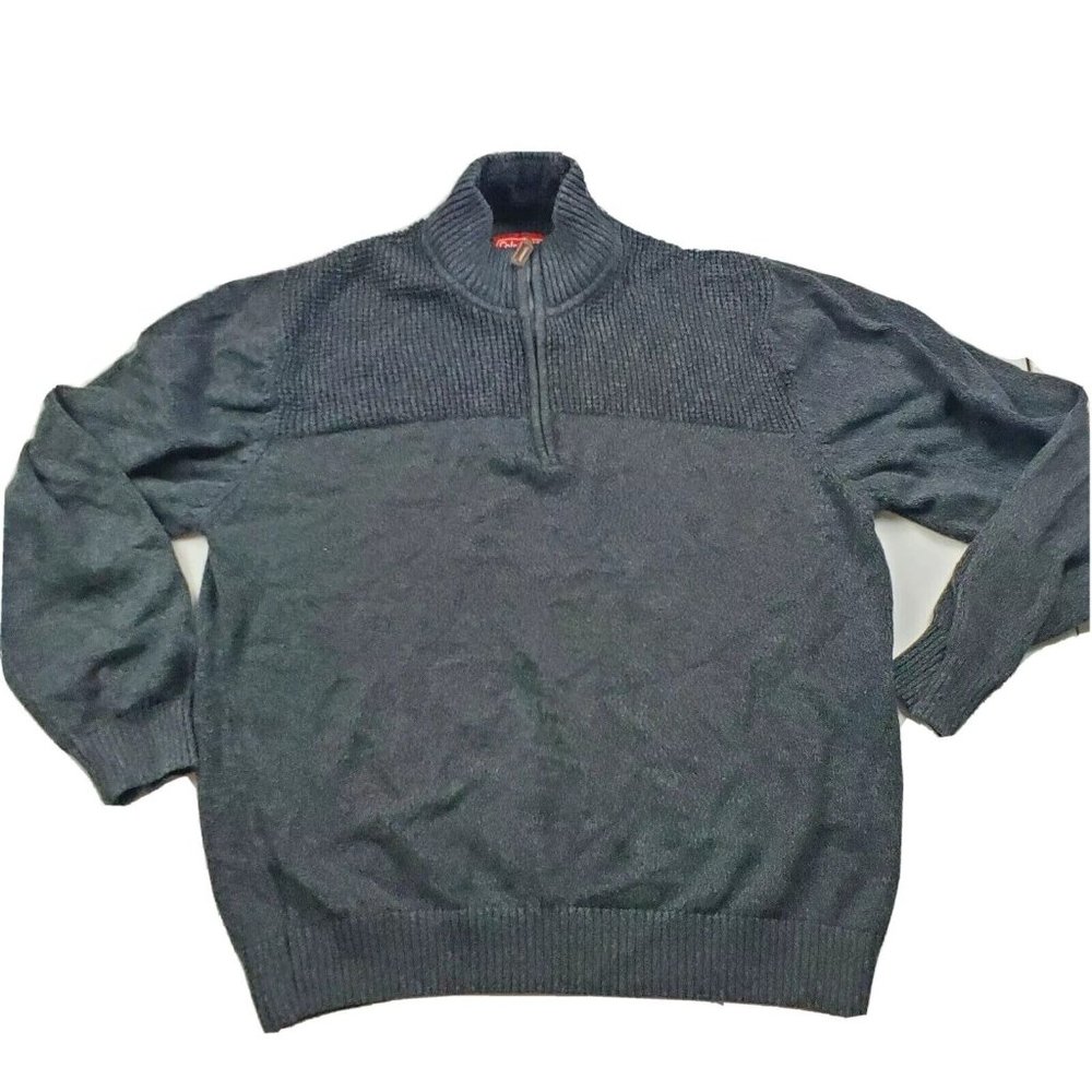 Coleman Mens XL Gray Sweater 1/4 Zip Long Sleeve Outdoors Casual Winter Warm